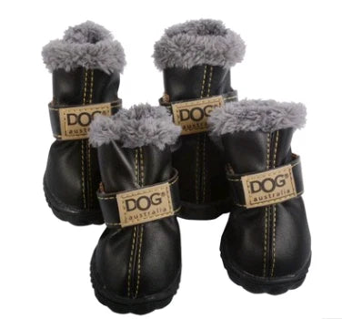 Dog Snow Boots Cotton Lining Non-Slip Sole