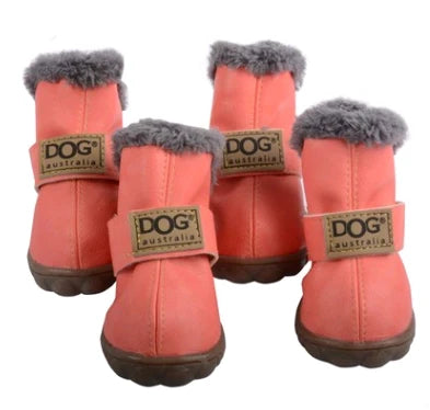 Dog Snow Boots Cotton Lining Non-Slip Sole