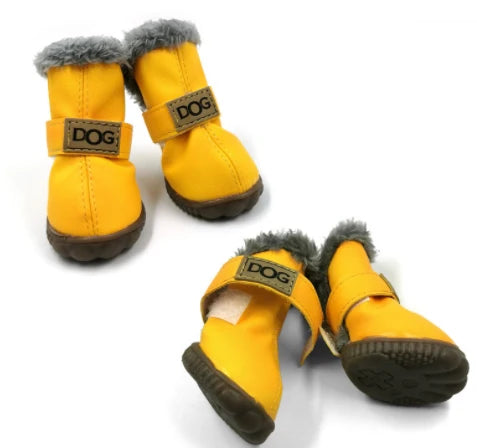 Dog Snow Boots Cotton Lining Non-Slip Sole