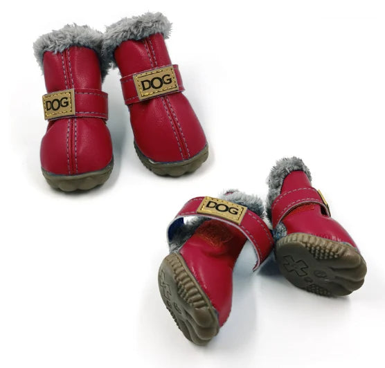 Dog Snow Boots Cotton Lining Non-Slip Sole