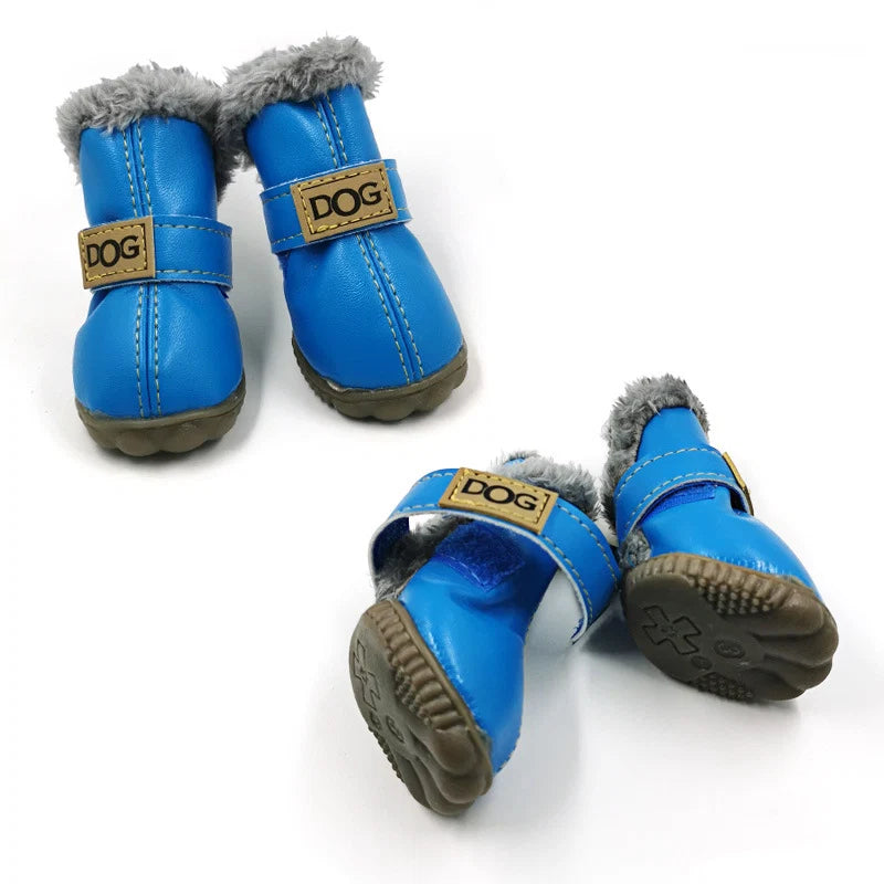 Dog Snow Boots Cotton Lining Non-Slip Sole