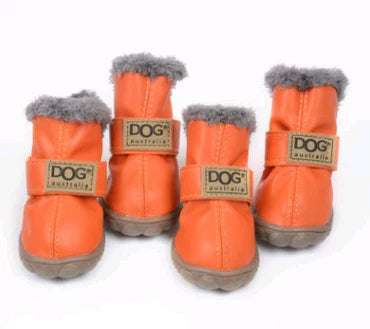 Dog Snow Boots Cotton Lining Non-Slip Sole
