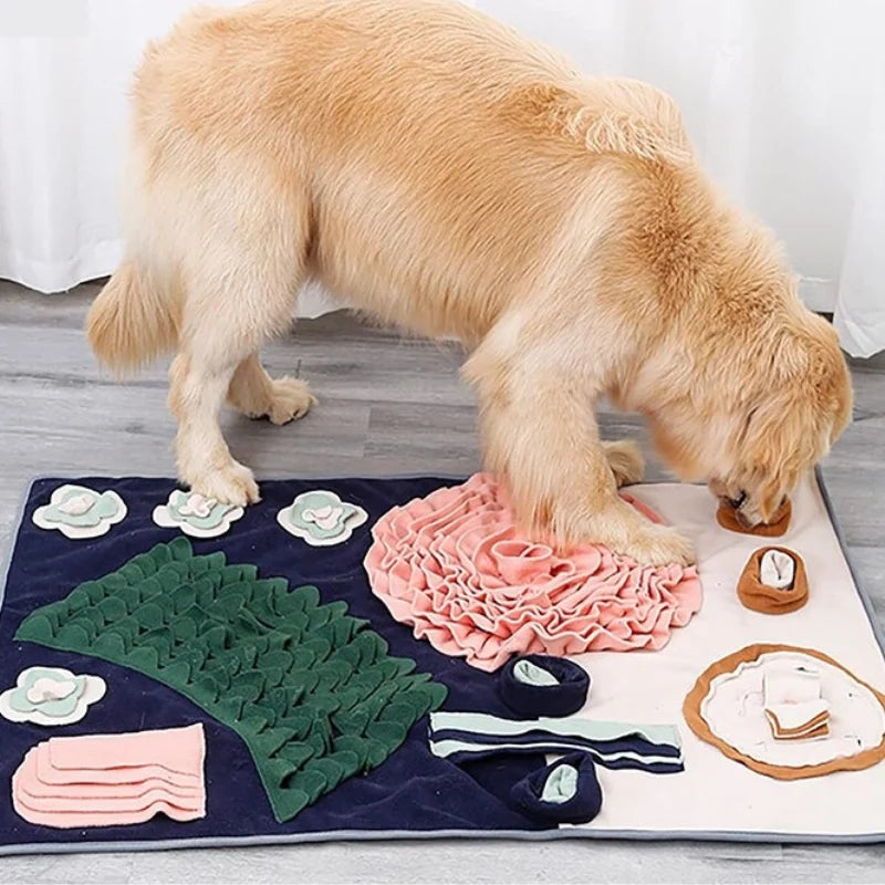 Dog Snuffle Mat Interactive Slow Feeder Non-Slip Base