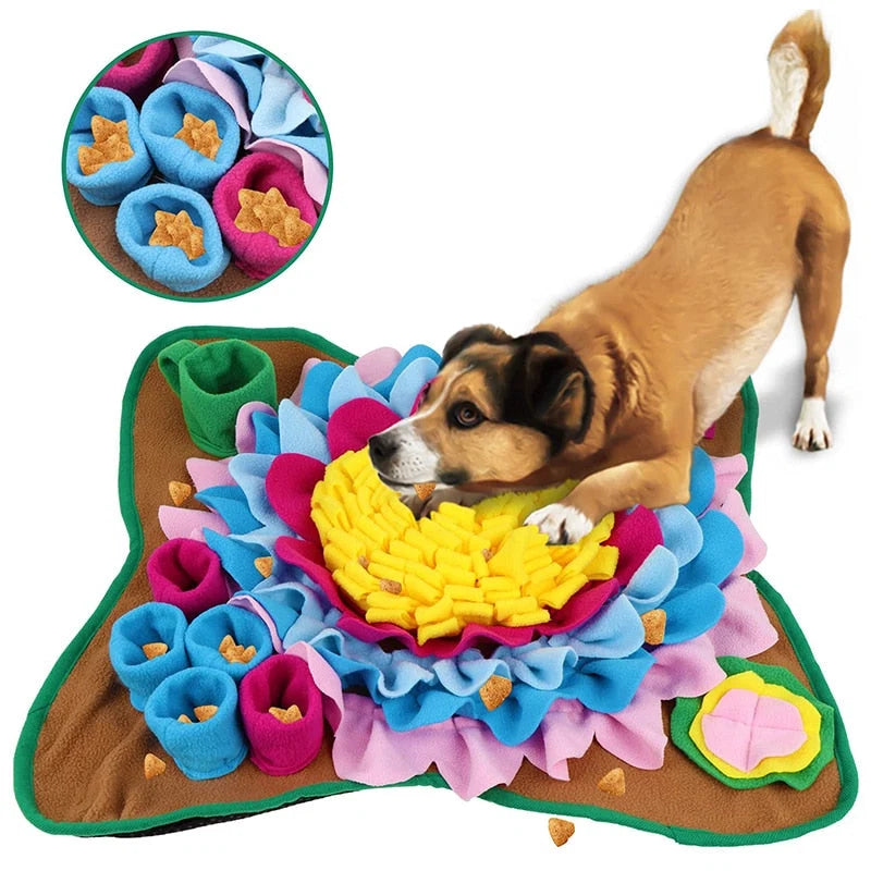 Dog Snuffle Mat Interactive Slow Feeder Non-Slip Base