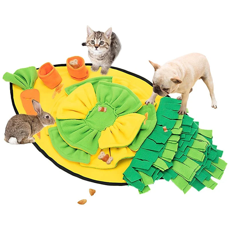 Dog Snuffle Mat Interactive Slow Feeder Non-Slip Base