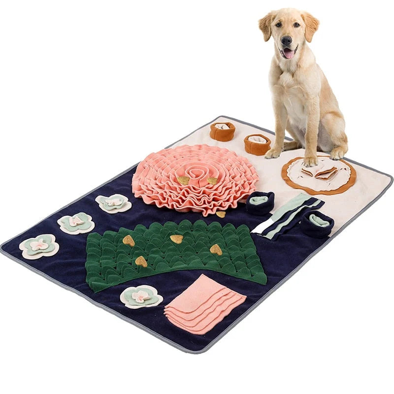Dog Snuffle Mat Interactive Slow Feeder Non-Slip Base