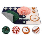 Dog Snuffle Mat Interactive Slow Feeder Non-Slip Base