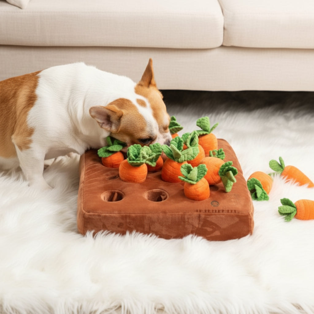 Dog Snuffle Mat Treat-Hiding Removable Base & Washable