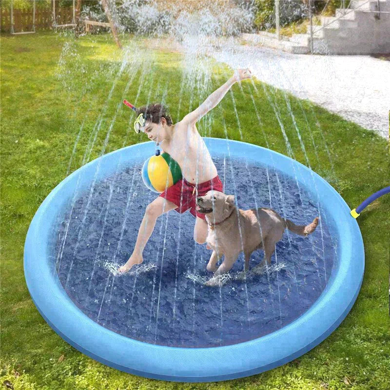 Dog Splash Pad Hose-Ready Slip-Resistant