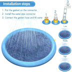 Dog Splash Pad Hose-Ready Slip-Resistant