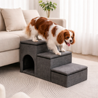 Dog Stairs Foldable Internal Storage Removable & Washable Cover