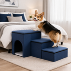 Dog Stairs Foldable Internal Storage Removable & Washable Cover