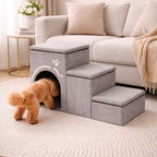 Dog Stairs Foldable Internal Storage Removable & Washable Cover