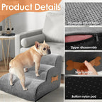 Dog Stairs High-Density Foam & Non-Slip Base