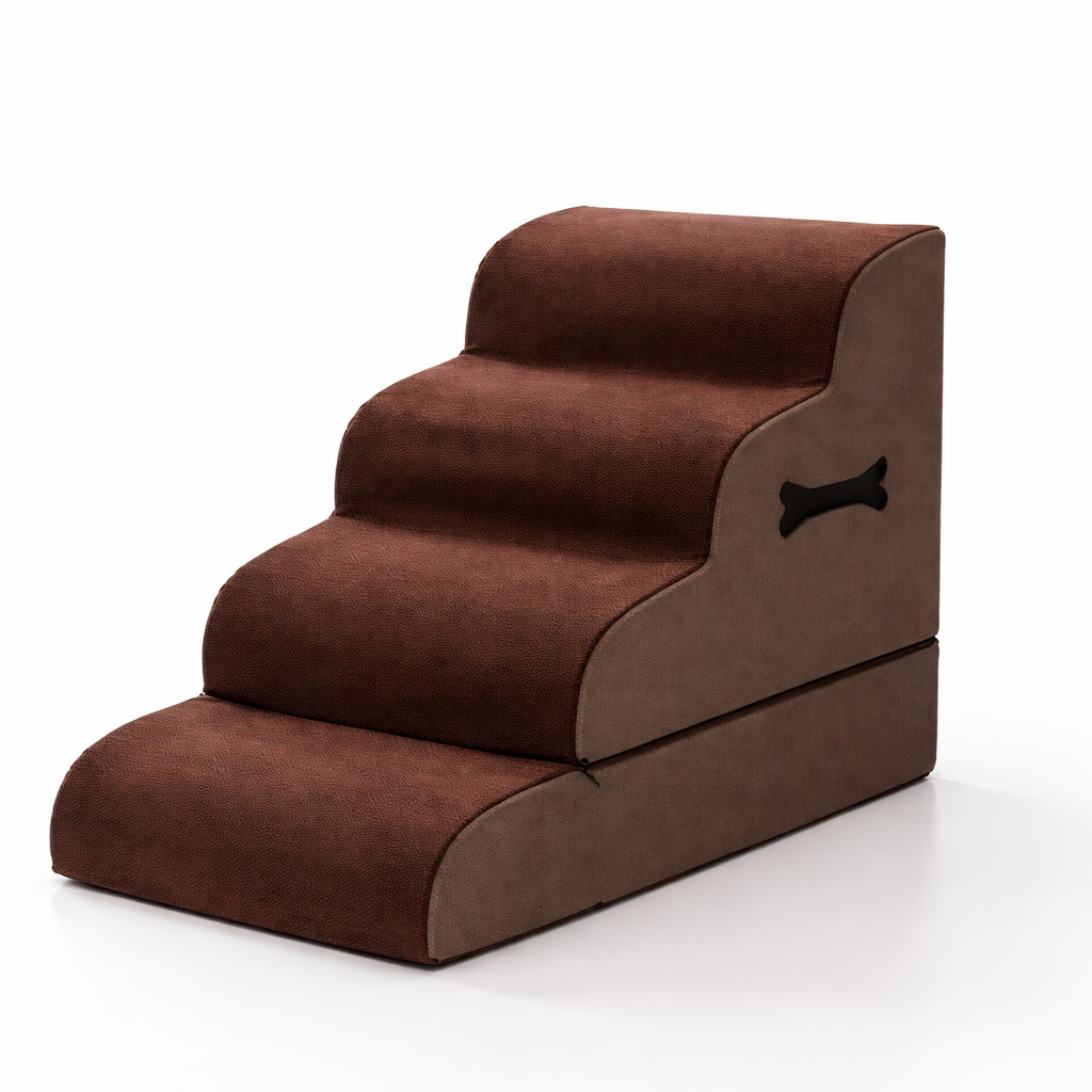 Dog Stairs & Ramp Plush Non-Slip Joint Support