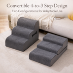 Dog Stairs & Ramp Plush Non-Slip Joint Support