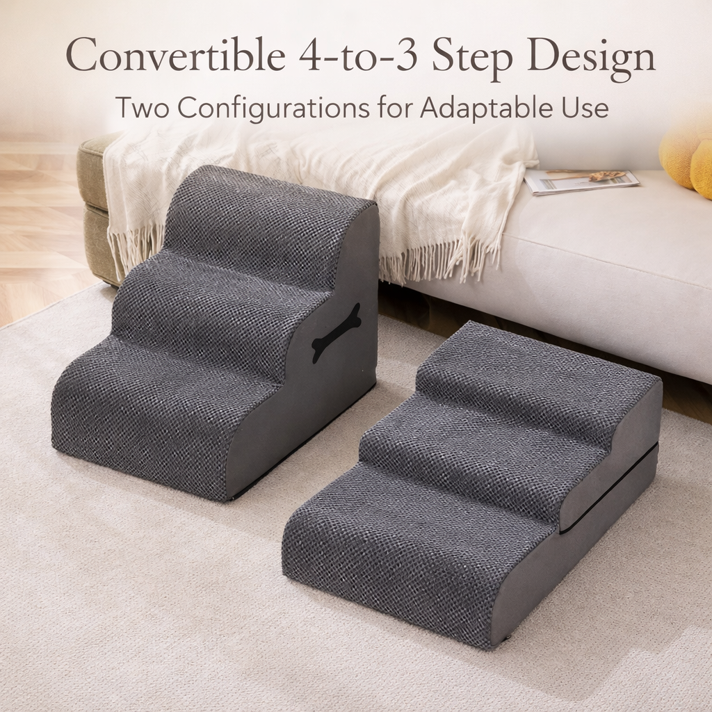 Dog Stairs & Ramp Plush Non-Slip Joint Support