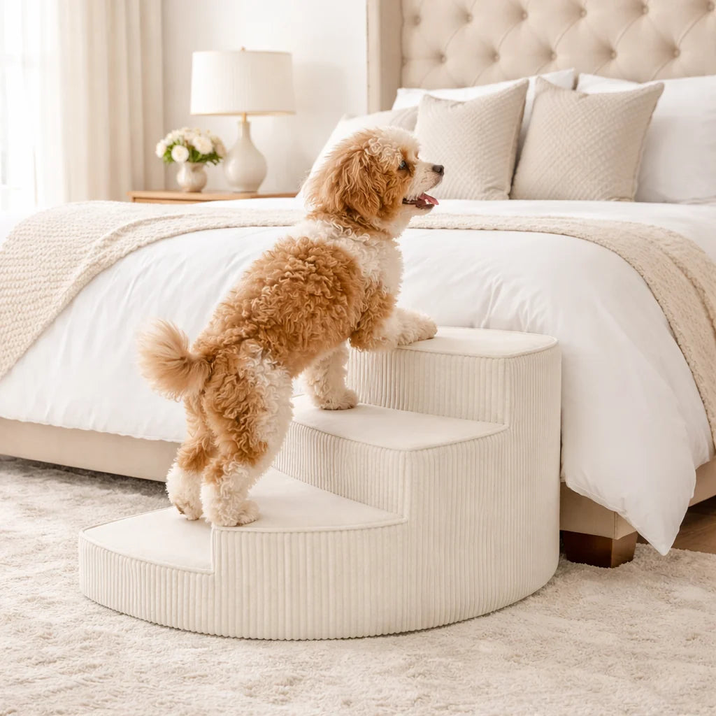 Dog Steps Orthopedic Foam Non-Slip Base Removable Washable Cover