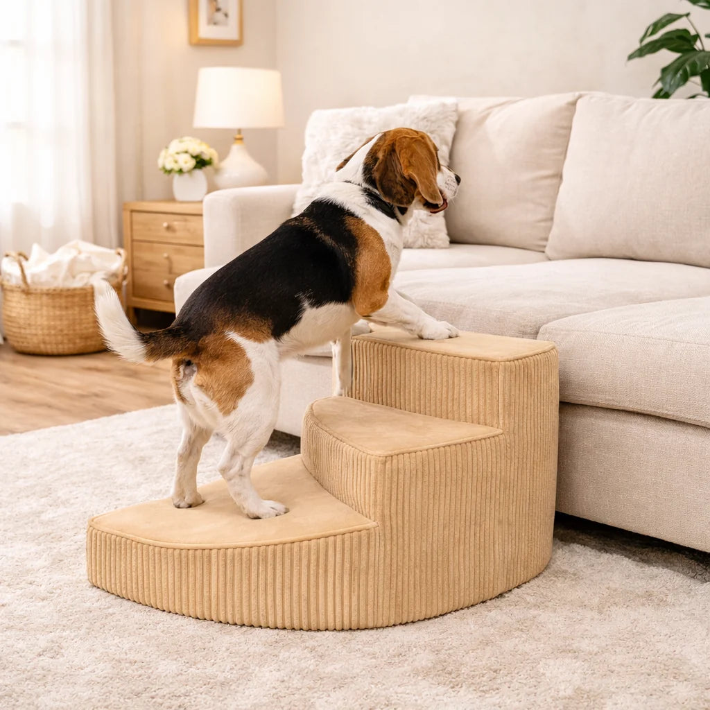 Dog Steps Orthopedic Foam Non-Slip Base Removable Washable Cover
