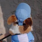 Dog Sun Hat Adjustable Strap Ear Cutouts