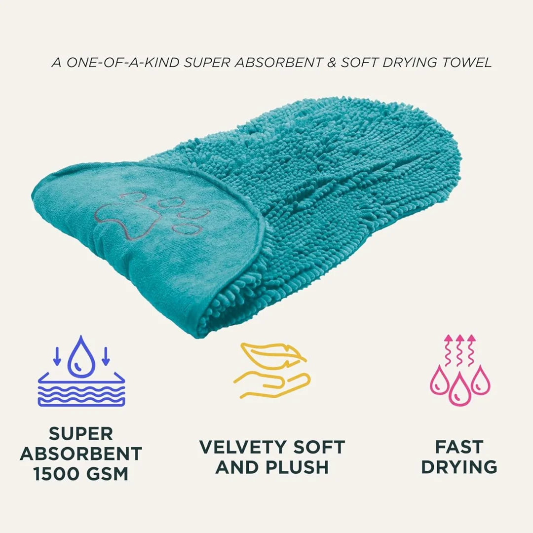 Dog Towel Super-Absorbent Microfiber Quick-Drying Machine Washable
