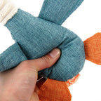 Dog Toy Denim & Linen Squeaker For Large Dogs