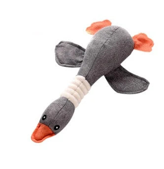 Dog Toy Denim & Linen Squeaker For Large Dogs