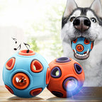 Dog Toy Light-Up Squeaker Durable Rubber