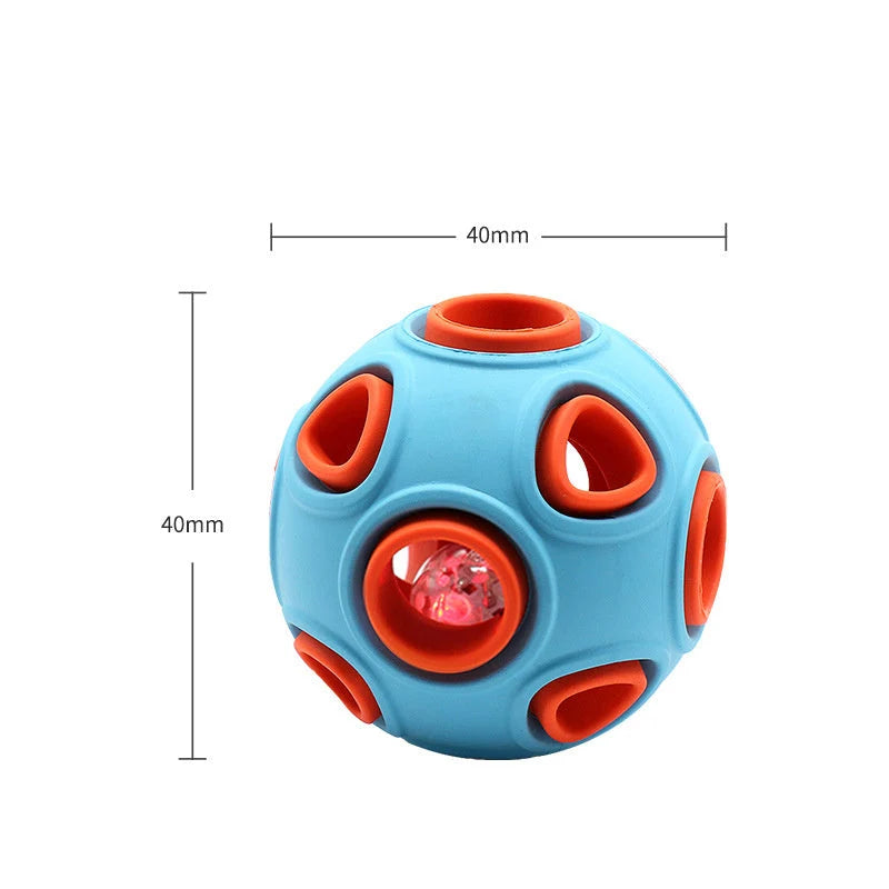 Dog Toy Light-Up Squeaker Durable Rubber