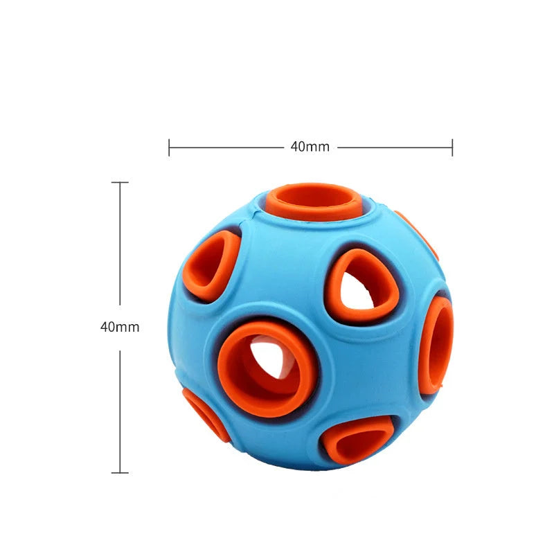 Dog Toy Light-Up Squeaker Durable Rubber
