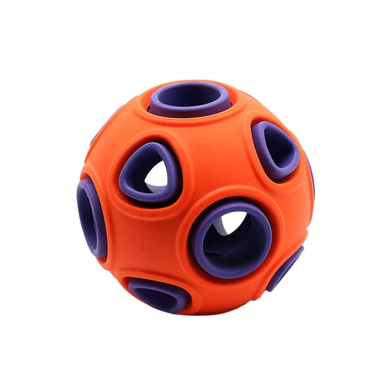 Dog Toy Light-Up Squeaker Durable Rubber