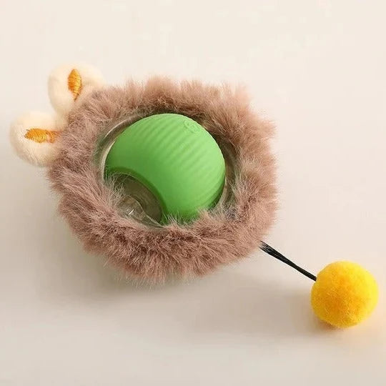 Dog Toy Motion-Activated Rolling Ball Removable Tail
