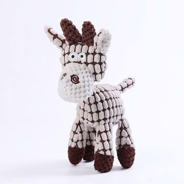 Dog Toy Reinforced Plush Built-In Squeaker For Aggressive Chewers