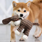Dog Toy Reinforced Plush Built-In Squeaker For Aggressive Chewers