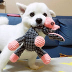 Dog Toy Reinforced Plush Built-In Squeaker For Aggressive Chewers