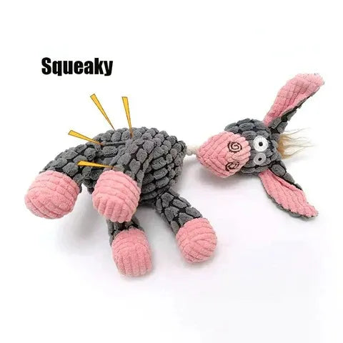 Dog Toy Reinforced Plush Squeaker Medium-Large