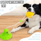 Dog Toy Suction-Cup Textured Chew Ball