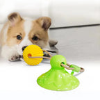 Dog Toy Suction-Cup Textured Chew Ball