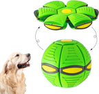 Dog Toy Transforming Disc To Ball Soft Durable Plastic