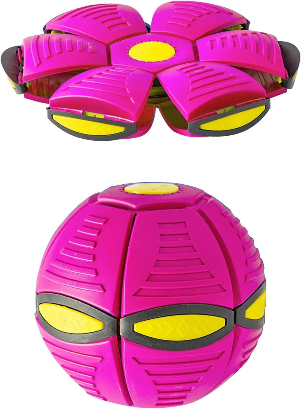 Dog Toy Transforming Disc To Ball Soft Durable Plastic