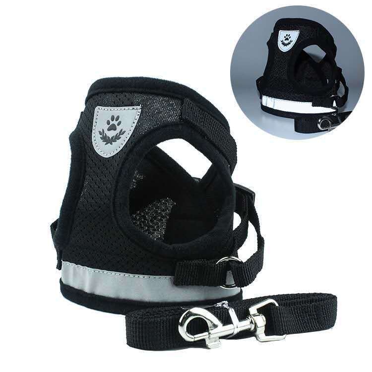 Dog Traction Belt Adjustable Velcro Breathable Mesh & Reflective