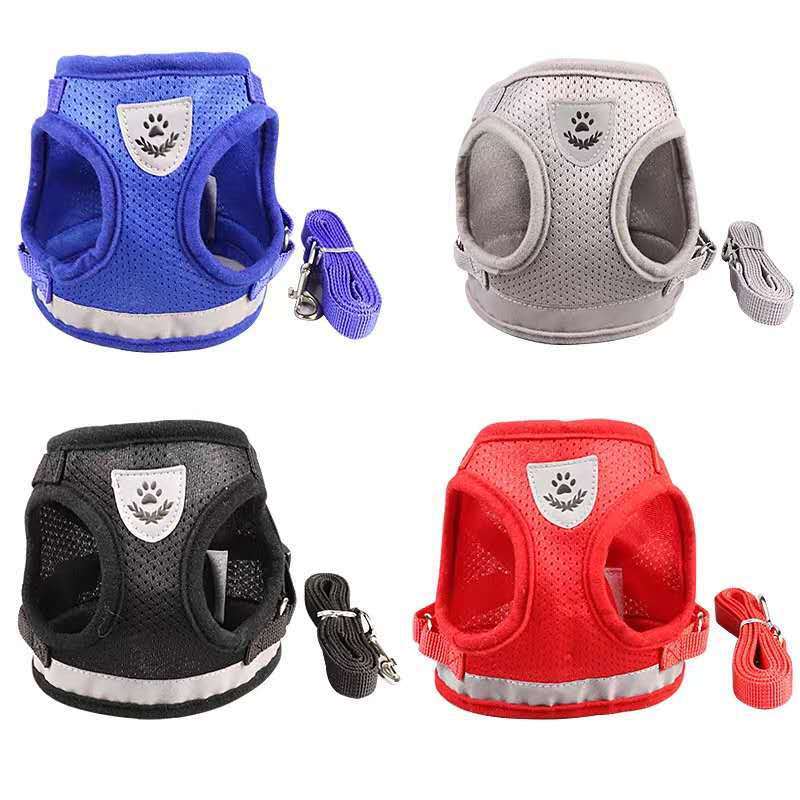 Dog Traction Belt Adjustable Velcro Breathable Mesh & Reflective
