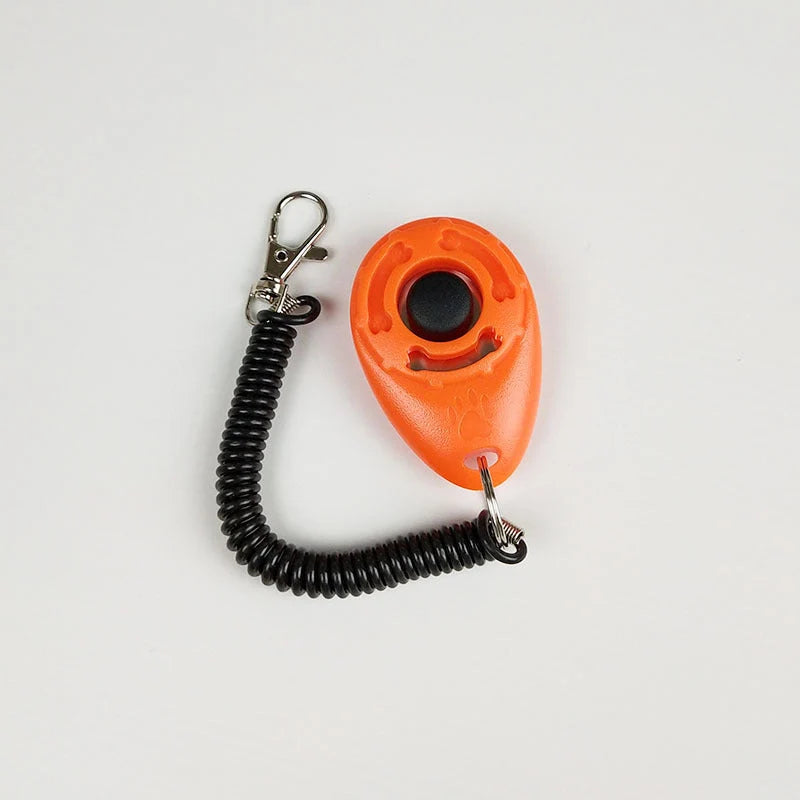 Dog Training Clicker Ergonomic Grip Adjustable Sound Compact