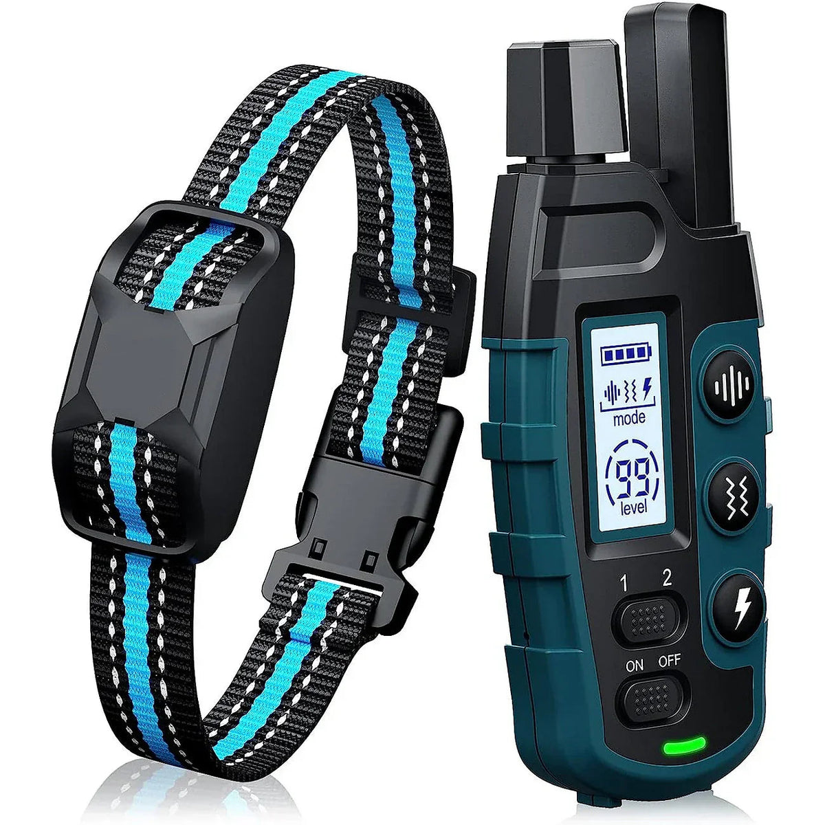 Dog Training Collar 0.62 Mile Range Rechargeable & Waterproof