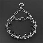Dog Training Collar Adjustable Metal Links & Rubber Tips