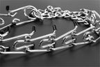 Dog Training Collar Adjustable Metal Links & Rubber Tips