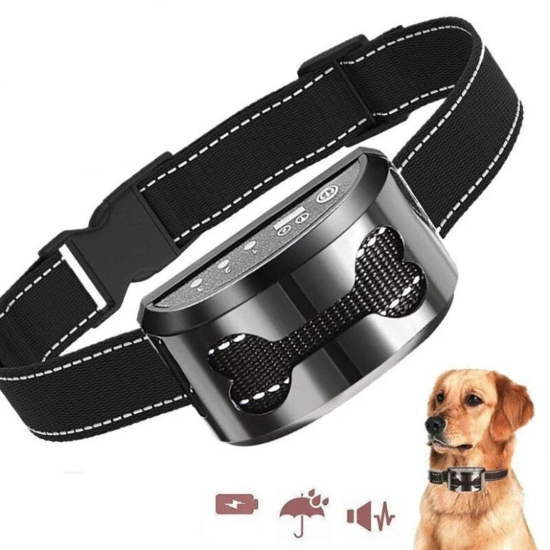 Dog Training Collar Adjustable Ultrasonic & Shock USB Rechargeable