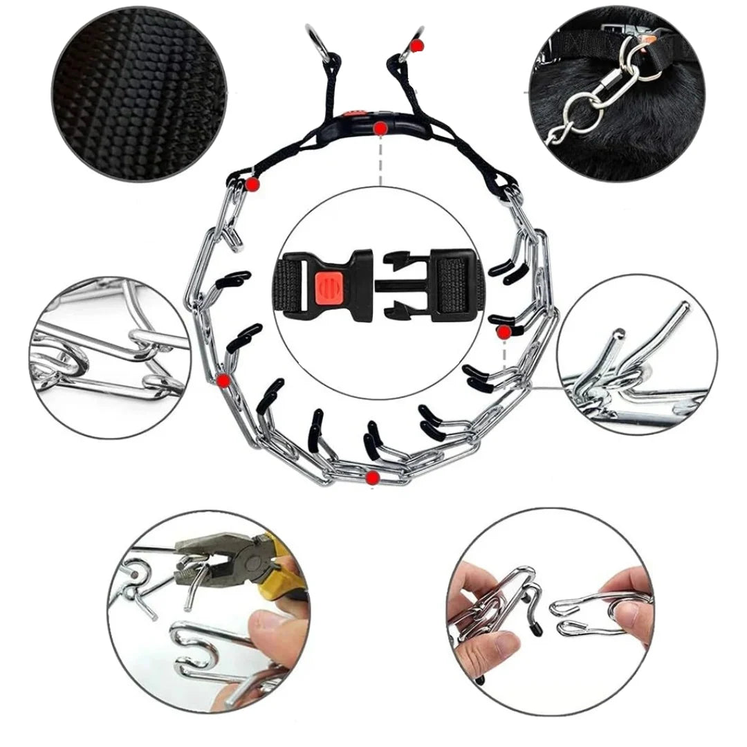 Dog Training Collar No-Pull Control Adjustable & Quick-Release