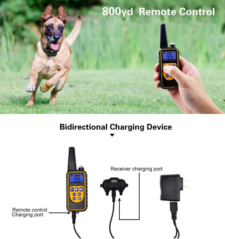 Dog Training Collar Waterproof Vibration & Static 0.5 Mile