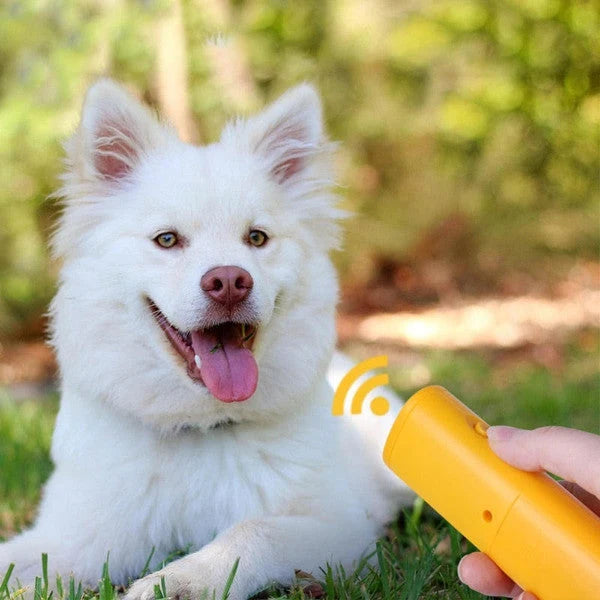 Dog Training Device Handheld Ultrasonic Built-In LED No Batteries